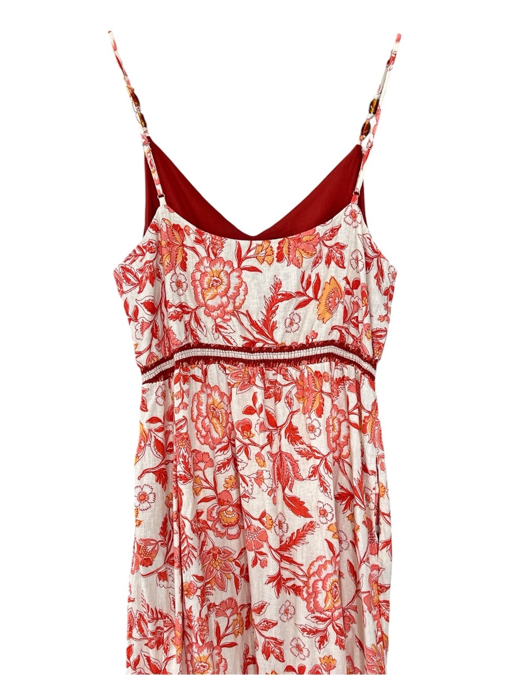 Rachel Zoe Floral Print Linen Maxi Dress - Picture 7 of 11